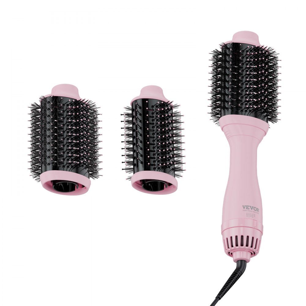 VEVOR Warmluftbürste Föhnbürste Lockenstab Hairstyler Airstyler mit 65/75mm Kopf