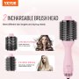 VEVOR Warmluftbürste Föhnbürste Lockenstab Hairstyler Airstyler mit 65/75mm Kopf