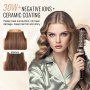 VEVOR Warmluftbürste Föhnbürste Lockenstab Hairstyler mit 38/50mm Bürstenköpfen