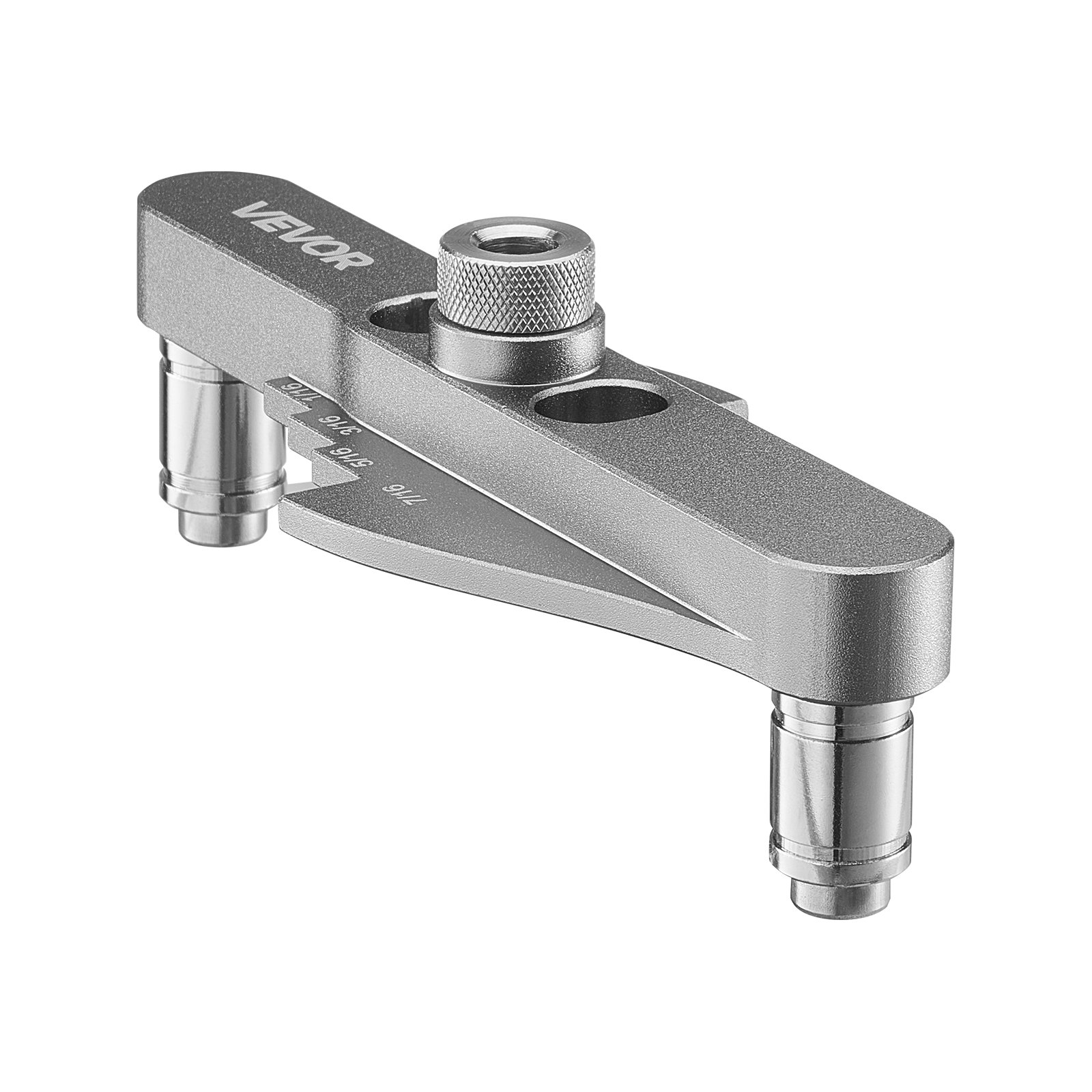 VEVOR Dübellehren-Set selbstzentrierende Dübelbohrlehre Bohrschablone für gerade Löcher, mit Bohrersatz 6,4/7,9/9,5 mm und Bohrer-Anschlagringsatz, Holzbearbeitungswerkzeuge zum Bohren, Markieren