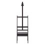 VEVOR Atelierstaffelei Standstaffelei für Leinwände bis 910 mm Walnussfarbe, Holzstaffelei für Künstler/innen, Acryl-, Öl-, & Aquarellmalerei, Höhen-& Winkelverstellbar, H-Form, Aufbewahrungsschublade