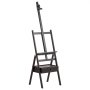 VEVOR Atelierstaffelei Standstaffelei für Leinwände bis 910 mm Walnussfarbe, Holzstaffelei für Künstler/innen, Acryl-, Öl-, & Aquarellmalerei, Höhen-& Winkelverstellbar, H-Form, Aufbewahrungsschublade