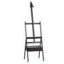 VEVOR Atelierstaffelei Standstaffelei für Leinwände bis 910 mm Walnussfarbe, Holzstaffelei für Künstler/innen, Acryl-, Öl-, & Aquarellmalerei, Höhen-& Winkelverstellbar, H-Form, Aufbewahrungsschublade