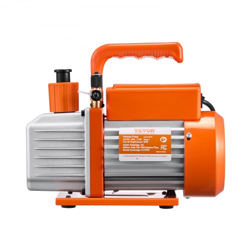 BACOENG 4,5 CFM Vakuumpumpe – 1/3 HP, 1440 U/min, Einstufig, Endvakuum 2 Pa, Für HVAC, Kältemittel, Harzentgasung & Vakuumverpackung