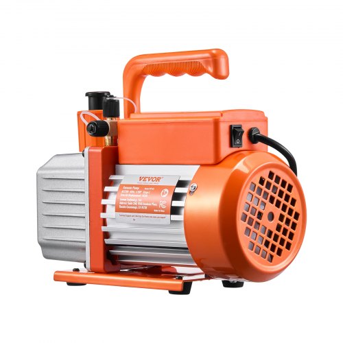 Konfiur Vakuumpumpe 3CFM 1/4 HP – 180W, Für Klimaanlagen (Auto, Split, Heim), Inkl. Manometer & Schläuche (R134a/R410a)