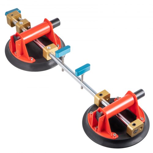 Vevor 1x Saugheber Glassauger Vakuumheber Scheibenheber Mit 2 Saugnäpfen 260 Kg