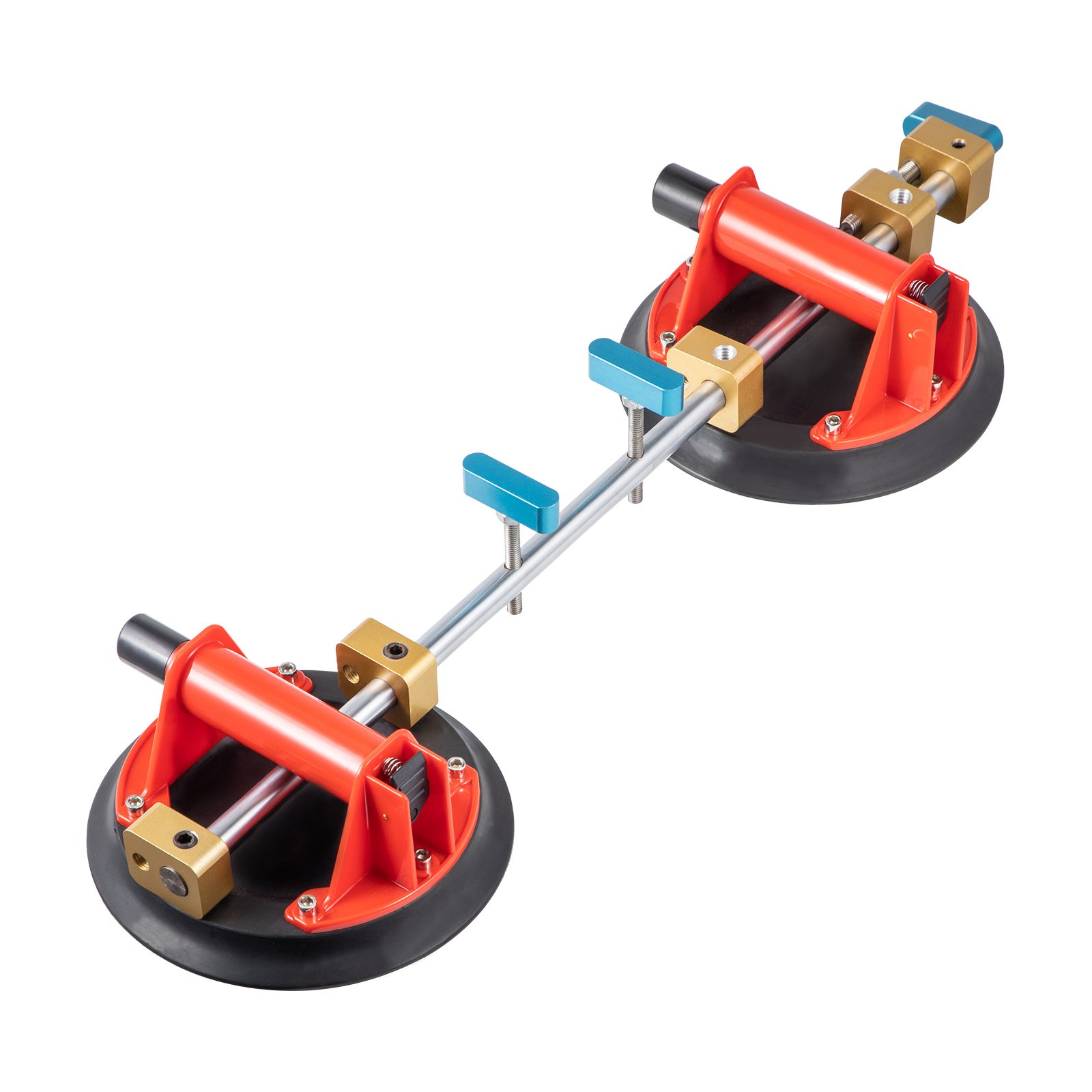 Vevor 1x Saugheber Glassauger Vakuumheber Scheibenheber Mit 2 Saugnäpfen 260 Kg