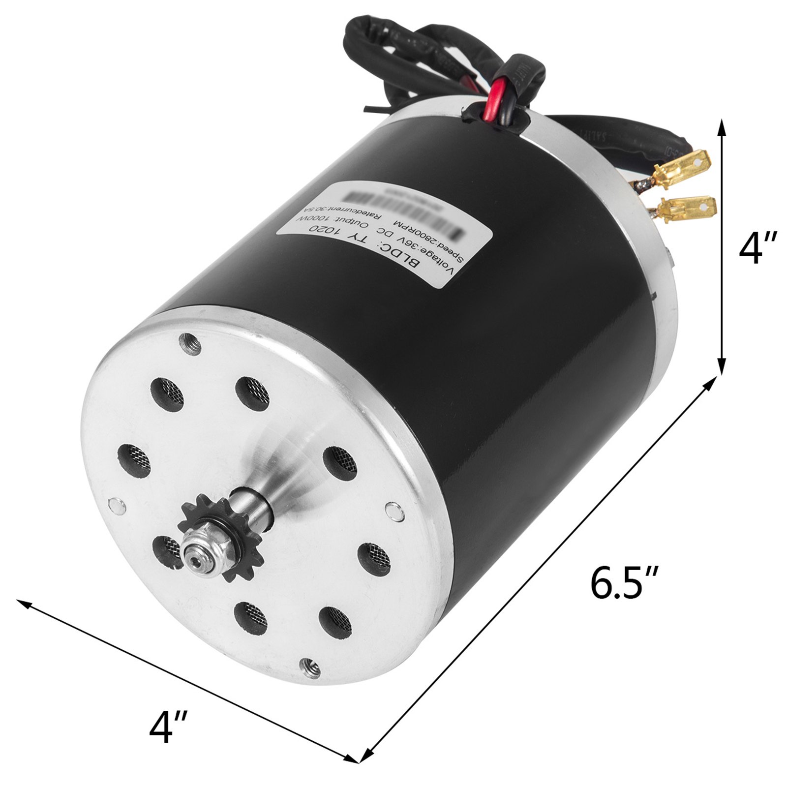 New 1000W 36V DC Electric Motor TY1020 Type Brushed Motor For Mini Bike Quad