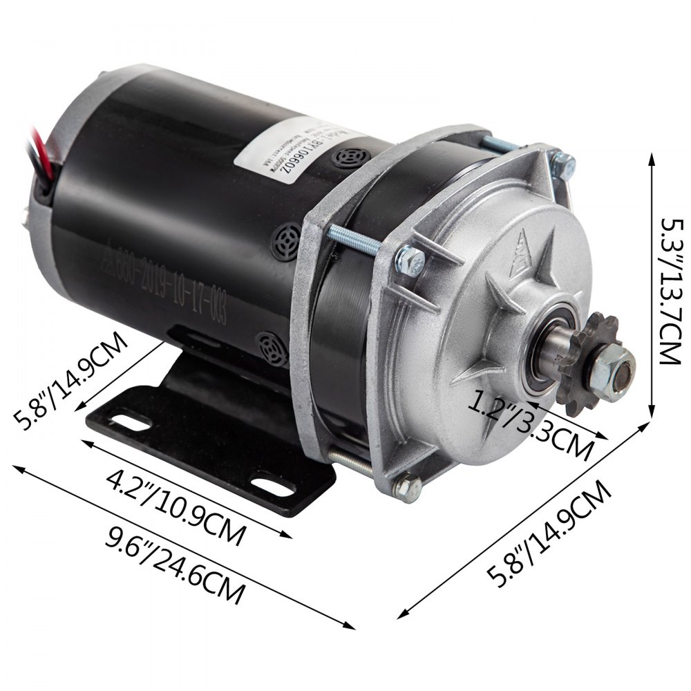 Gebürsteter Motor Gleichstrommotor 36v 650w Dc Elektromotor Für Go-kart Fahhrad