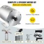 VEVOR Gleichstrommotor Bürstenloser Gleichstrommotor 48V 2KW Elektrischer bürstenloser Gleichstrommotor bürstenloser Elektromotor