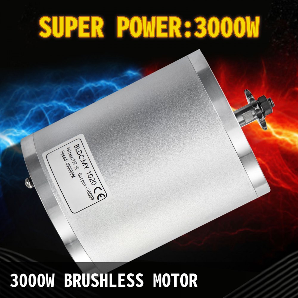 Bürstenloser Elektromotor 72v Dc 3000w Elektrofahrrad Motor Brushless Motor