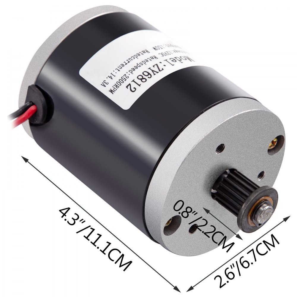 Elektromotor Gebürsteter Motor Gleichstrommotor 150w 24/12v Dc Motor 2 Stk.