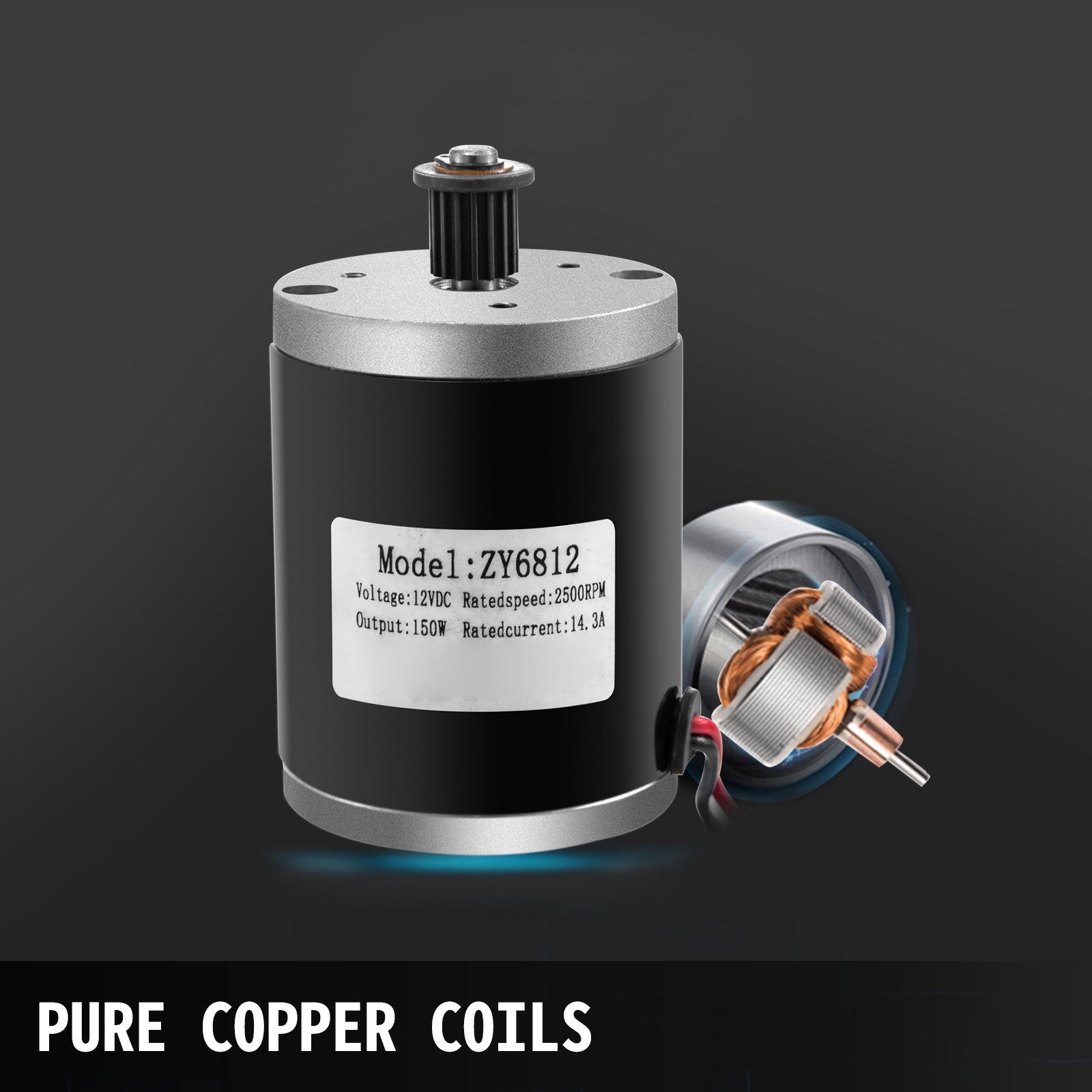 Elektromotor Gebürsteter Motor Gleichstrommotor 150w 24/12v Dc Motor 2 Stk.