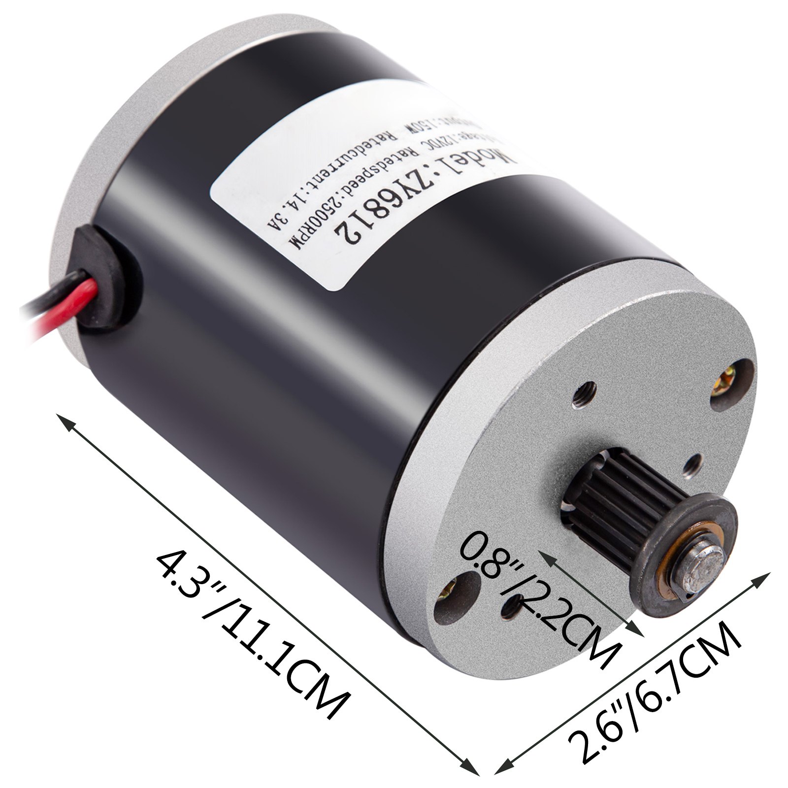 Elektromotor Gebürsteter Motor Gleichstrommotor 150w 24/12v Dc Motor 2 Stk.
