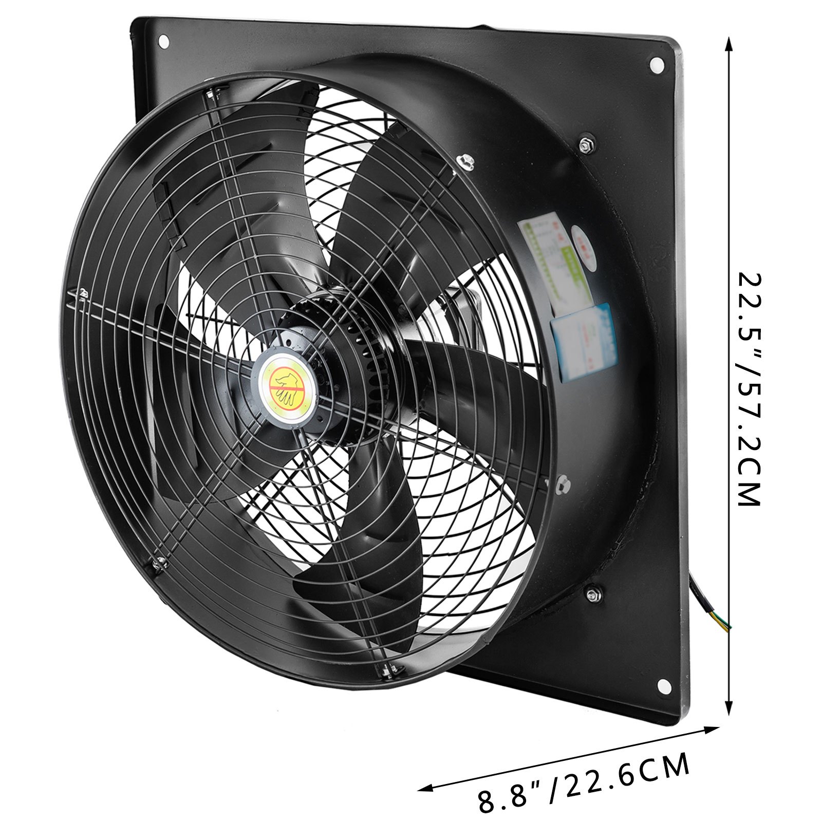 Axialventilator 1380 U/min Axiallüfter Wand Fenster Ventilator 6450 m?/h Industrie Gebl?se