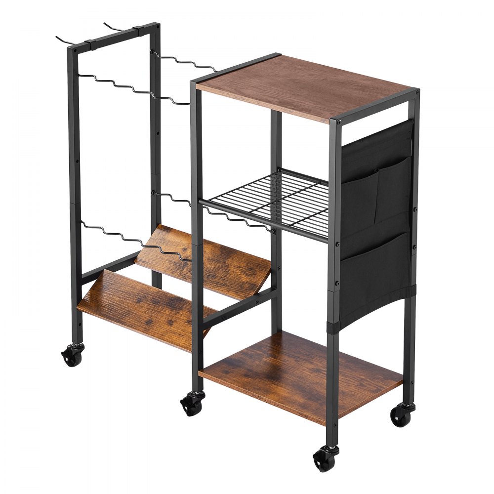 VEVOR Angelrutenhalter für 12 Angelruten, rollbare Rutenständer aus legierter Stahl + MDF für die Organisation und Lagerung, platzsparende Bodenständer Angelausrüstung Geschenke für Angelfreunde