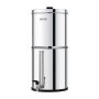 VEVOR Gravity Water Filtration System, Stainless Steel Countertop System, 7+8.5L Water Filtration System, Reduces Lead and Up to 99% Chlorine, with 2 Carbon Filters and Water Level Tap, Camping Motorhome