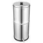 VEVOR Gravity-fed Water Filter System, 11.36L 304 Stainless-Steel Countertop Water Filtration System, Reduces Lead and up to 99% of Chlorine, with 2 Ceramic Carbon Filters, and Spigot, Home Camping RV