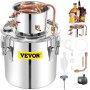 VEVOR Distillieranlage Moonshine, 50 L Wasser Alkohol Destillierer Moonshine Φ 40 x 40 cm Kesselfass-Größe, Moonshine Still Distiller mit zweifacher Temperaturregelung, Destilliergerät Alkohol