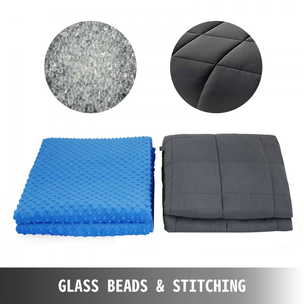 Gewichtsdecke Weighted Blanket Mit Abnehmbarer Bezug Atmungsaktiv 40 "x 60"