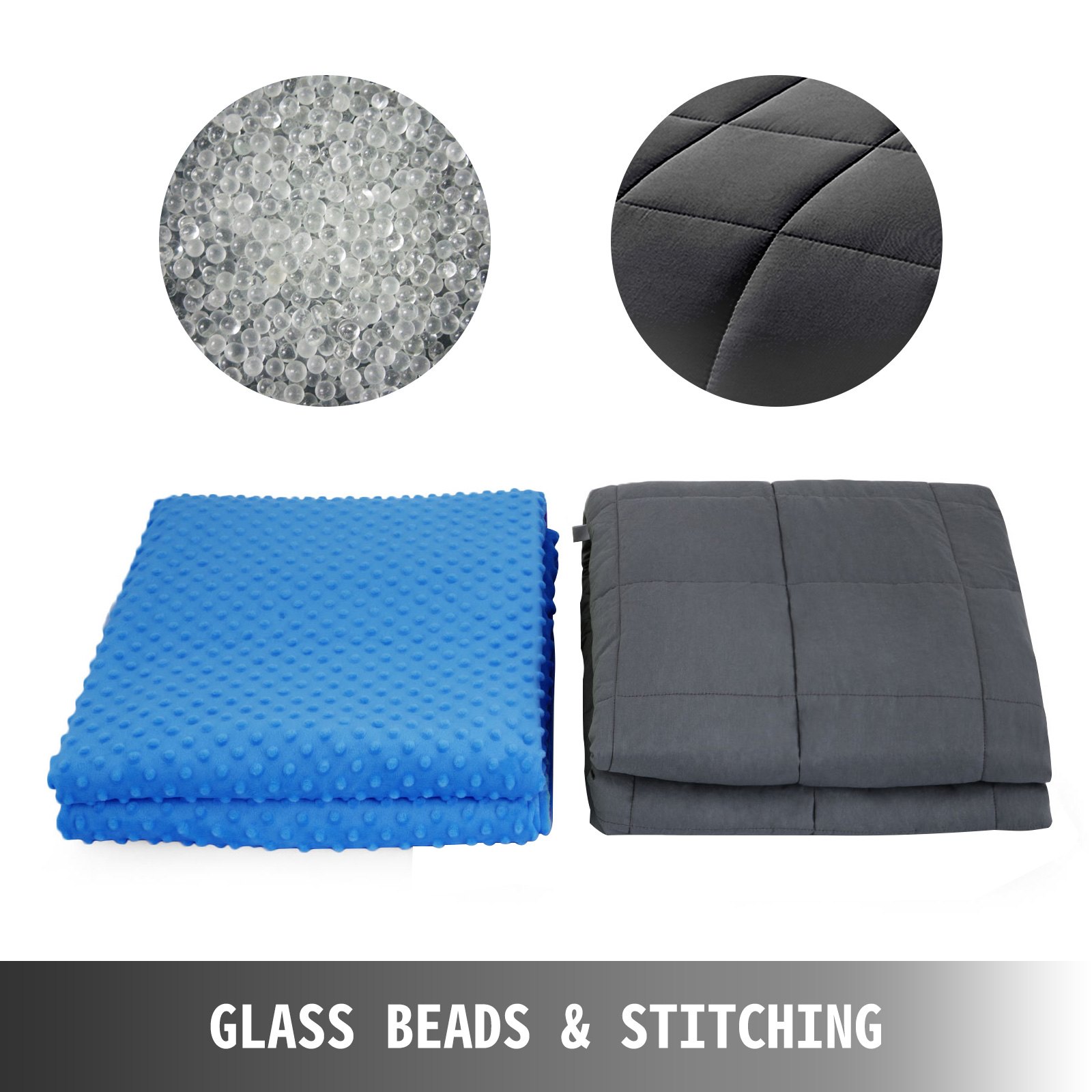 Gewichtsdecke Weighted Blanket Mit Abnehmbarer Bezug Atmungsaktiv 40 "x 60"