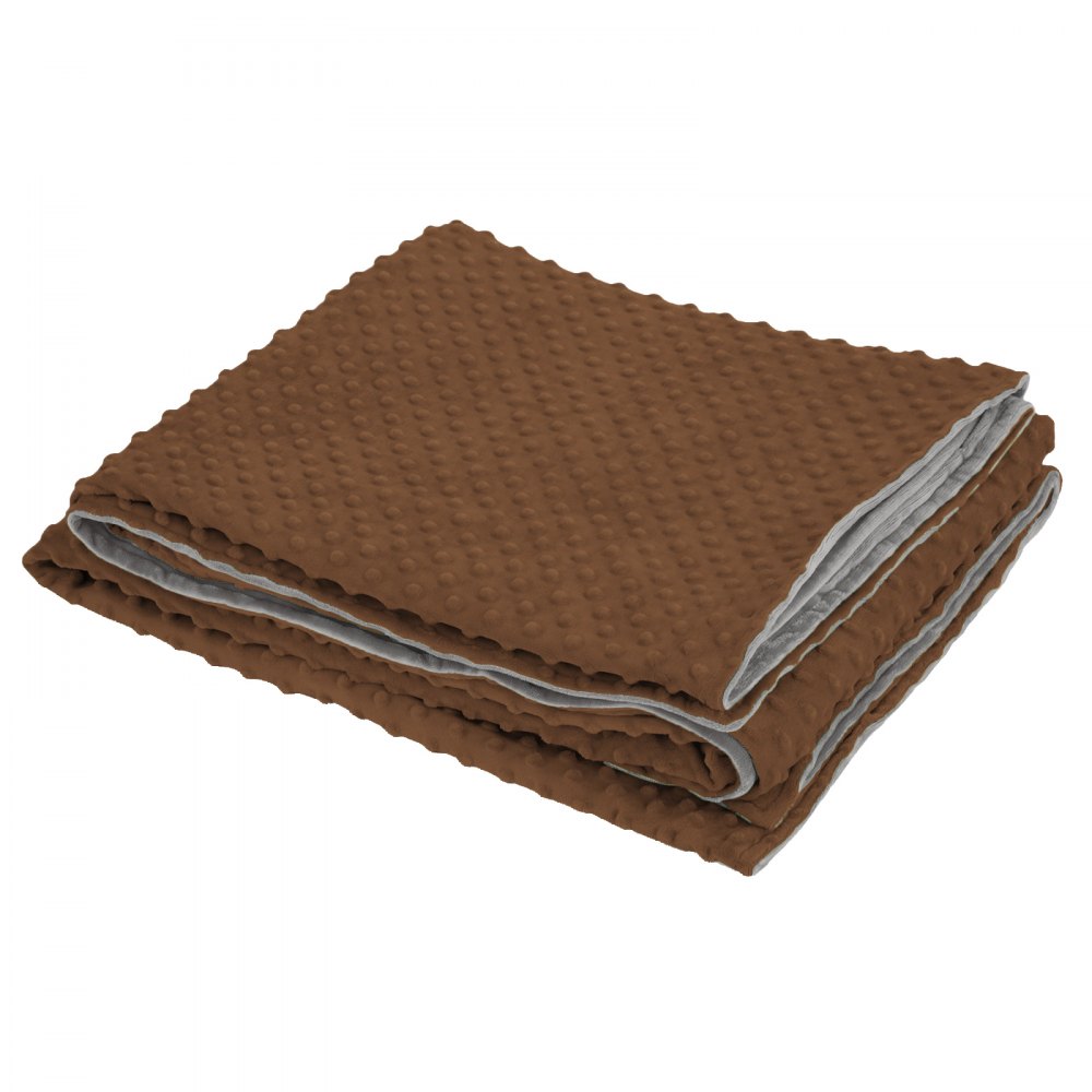 Gewichtsdecke Weighted Blanket Mit Abnehmbarer Bezug Kaffee Erwachsene 15lbs