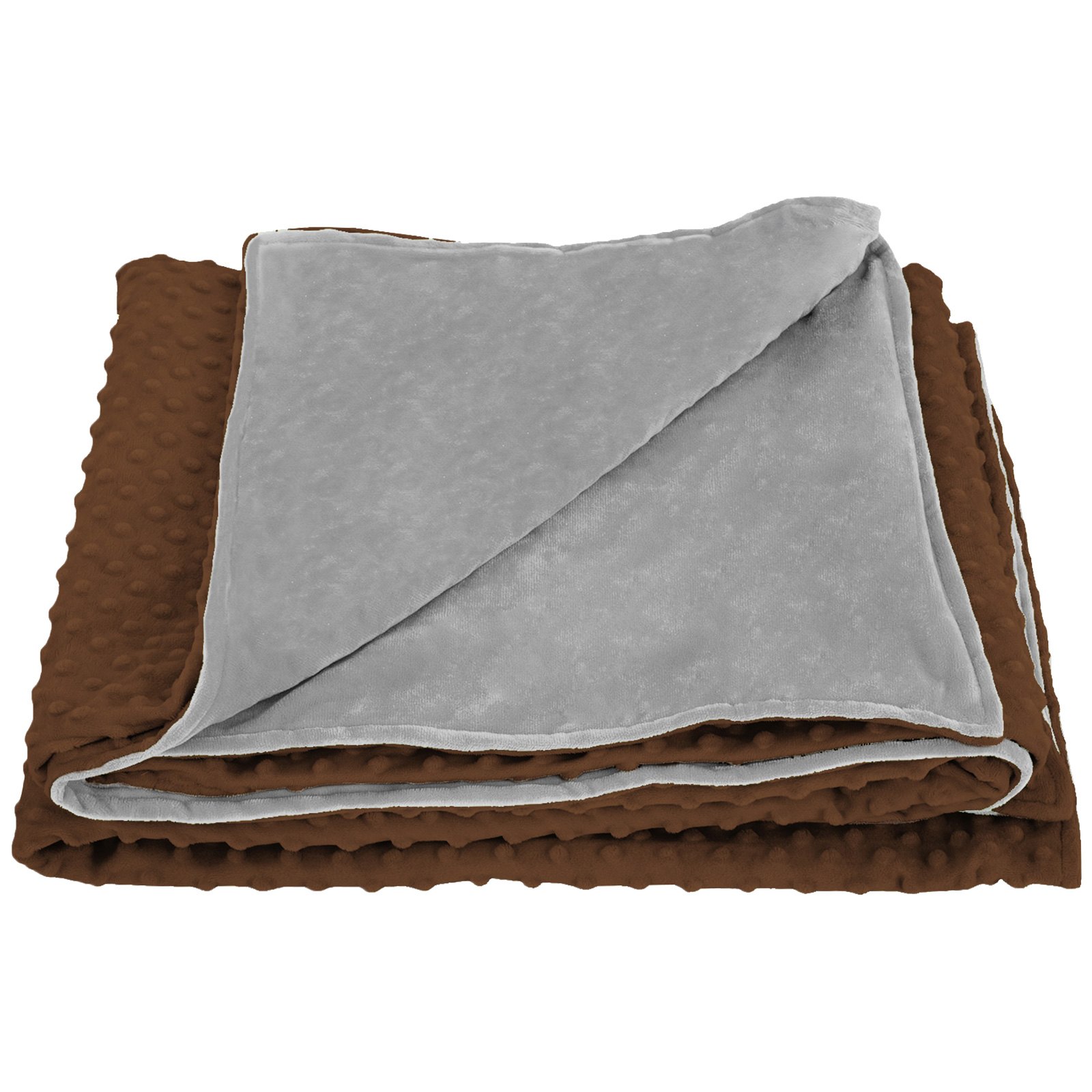 Gewichtsdecke Weighted Blanket Mit Abnehmbarer Bezug Kaffee Erwachsene 15lbs