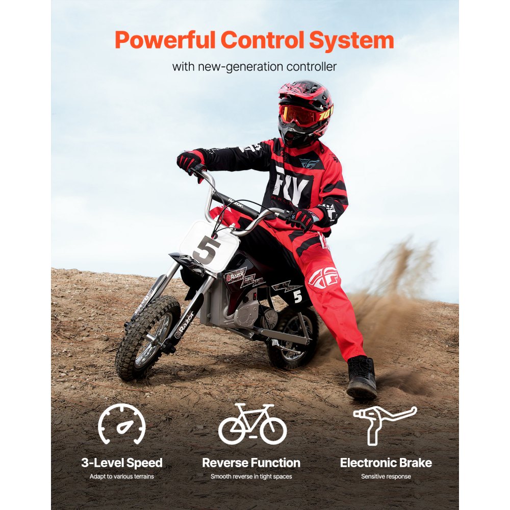 VEVOR 1800 W elektrischer bürstenloser Gleichstrommotor-Bausatz – 48 V 4500 U/min Elektromotor mit verbessertem Drehzahlregler & Gasgriff-Bausatz für Go Karts E-Bike Motorrad Roller Heimwerker