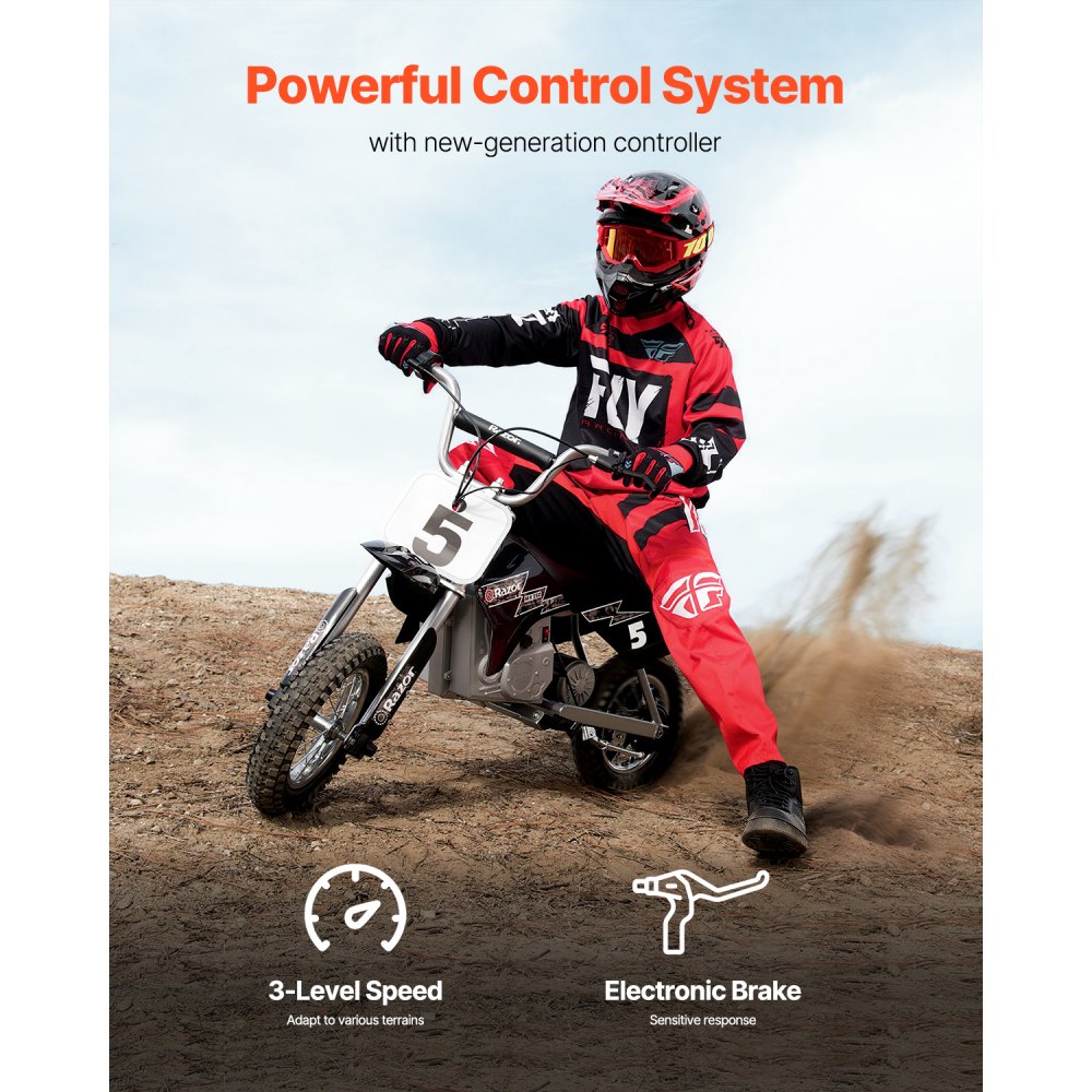 VEVOR 500 W Elektrischer Bürstenloser Gleichstrommotor-Bausatz, Bürstenloser Elektromotor – 48 V 2700 U/min Motor mit verbessertem Drehzahlregler für Go Karts E-Bike Motorrad Roller