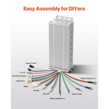 VEVOR 750W Bürstenloser Gleichstrommotor-Bausatz 48V 2700U/min mit Controller