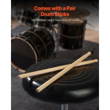 VEVOR E-Drum Set Tablet 4 Pads 163 Sounds Kopfhöreranschluss Stereo-Lautsprecher