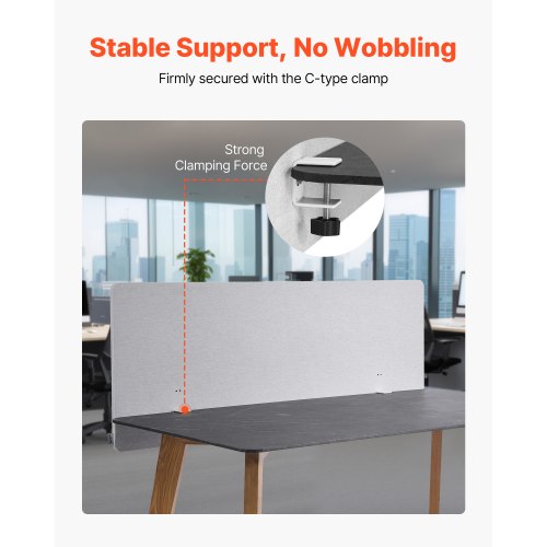 hjh OFFICE Trennwand 2er FLEXMIUT Panel Sichtschutz Akustikwand PET Polyester eB