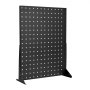 VEVOR Stecktafel Displayständer, 440x330x114 mm, Präsentationsständer, Zubehör-Regal-Organizer, Tafel aus kaltgewalztem Stahl für Lebensmittelgeschäfte, Juweliergeschäfte, Schwarz (4 Stk.)