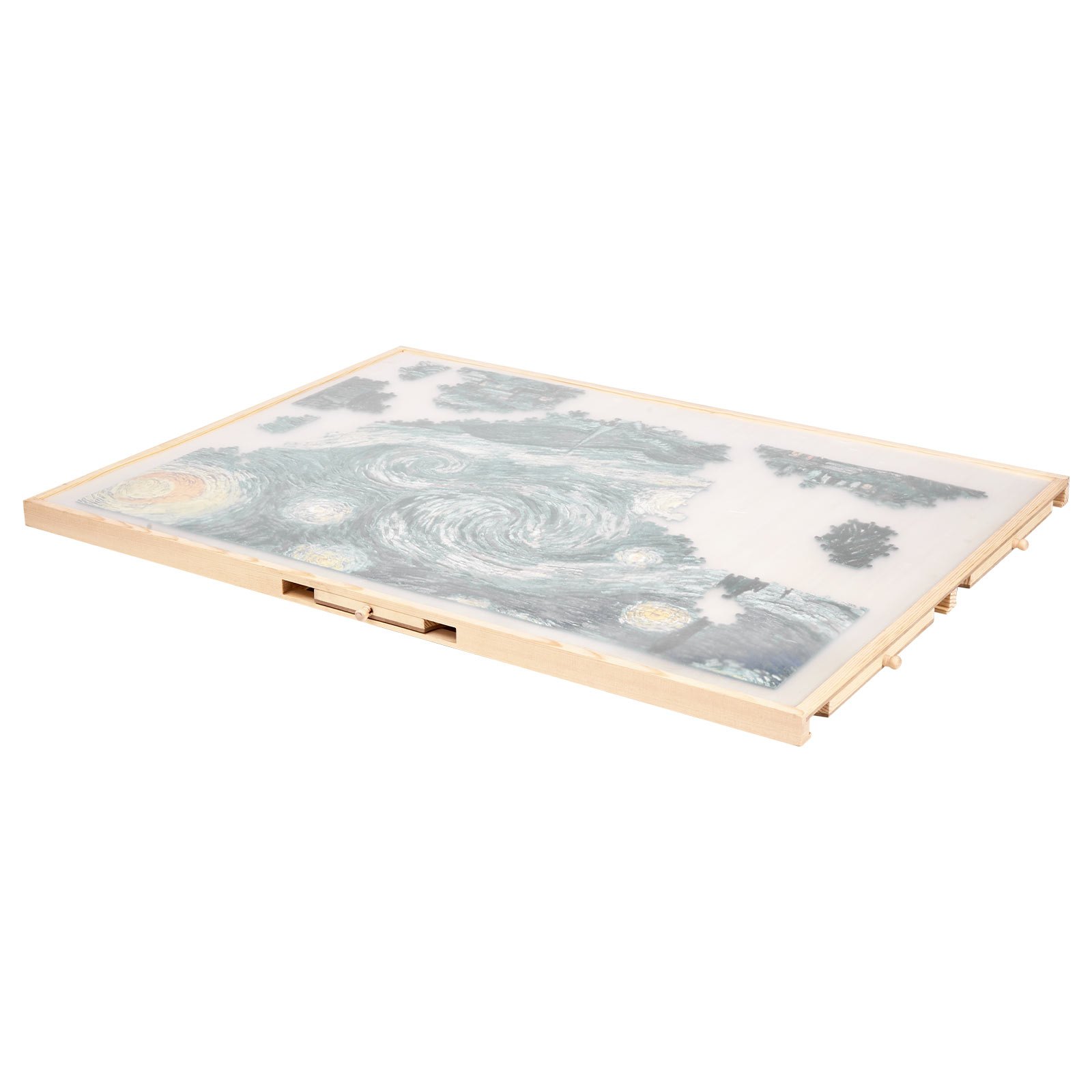 VEVOR 1500-teiliges drehbares Puzzlebrett mit 5 Schubladen & Abdeckung, tragbarer Puzzletisch (890 x 660 x 30 mm), Puzzle-Zubehör für Erwachsene, Puzzle-Organizer-Aufbewahrungssystem Puzzle Boards