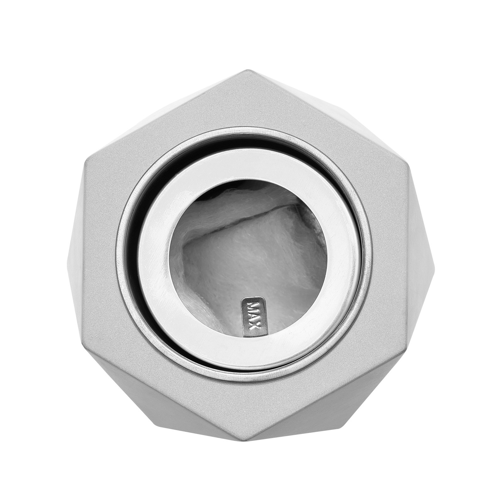 VEVOR Feuerstelle, 125 x 117 x 105 mm, Tischkamin, Dekoration für drinnen & draußen, Feuerschale für Reinigungsalkohol, Smores-Maker, Mini-Feuerkorb für Terrasse & Balkon mit Feuerlöscher, Hellgrau