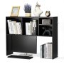 VEVOR Desk Bookshelf 1-Tier Organizer (94 x 24 x 73 cm) Table Shelves Desk Organizer Display Shelf made of Chipboard with Non-Slip Feet, for Office Dormitory, Black