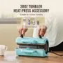 VEVOR Automatisches Hitzepressmaschinen-Set, Tumbler-Presse 2-in-1, 381 x 381 mm intelligente T-Shirt-Presse mit automatischer Entriegelung, Tumbler-Presse für 312-850 g Tumbler