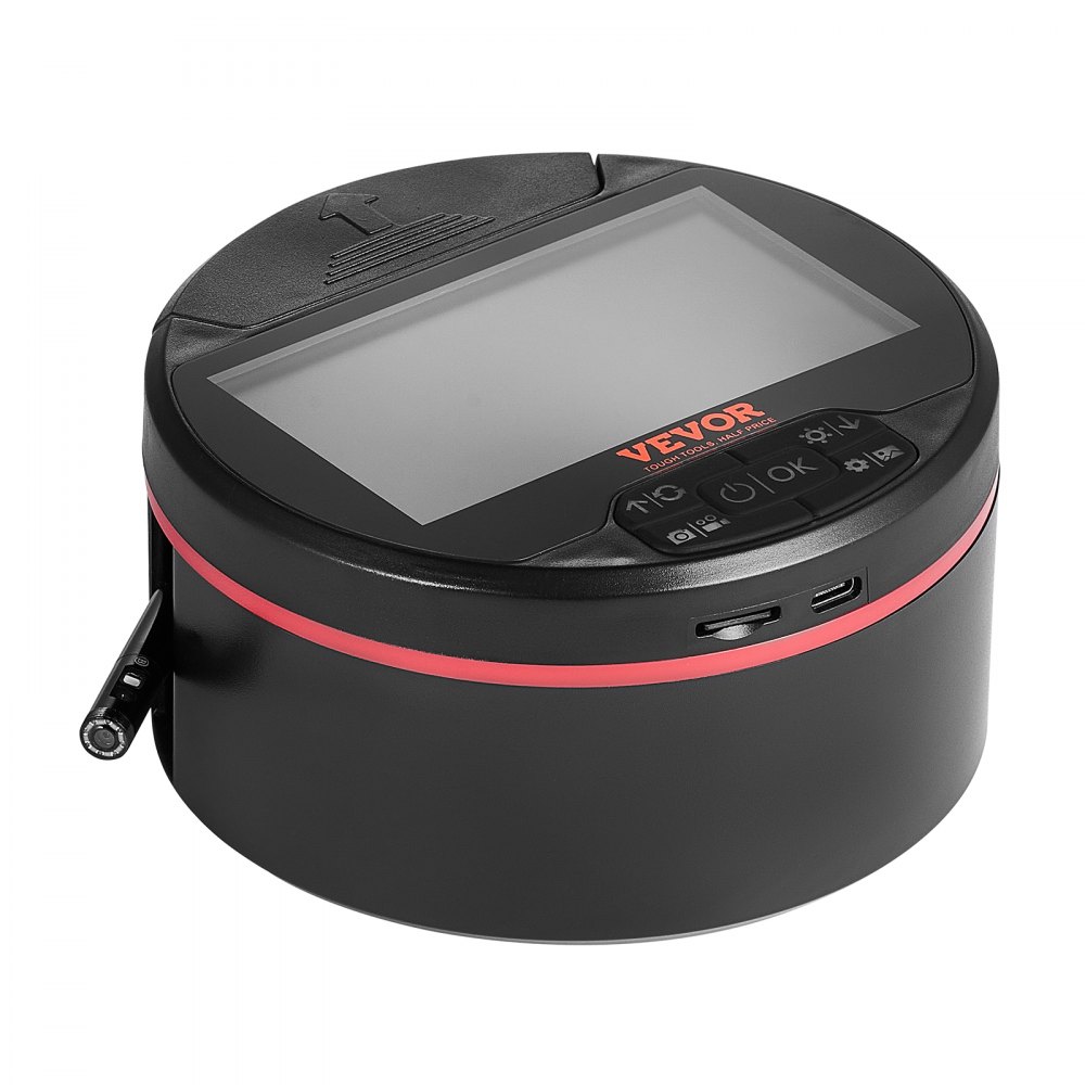 VEVOR Borescope-Endoskopkamera mit Dreifachobjektiv und Licht, Inspektionskamera mit 4,3-Zoll-IPS-Bildschirm mit 8 + 2 Lichtern, IP67 wasserdichte Snake-Scope-Kamera für Automobile, Sanitär (16,4 Fuß Kabel, 32 GB Karte)