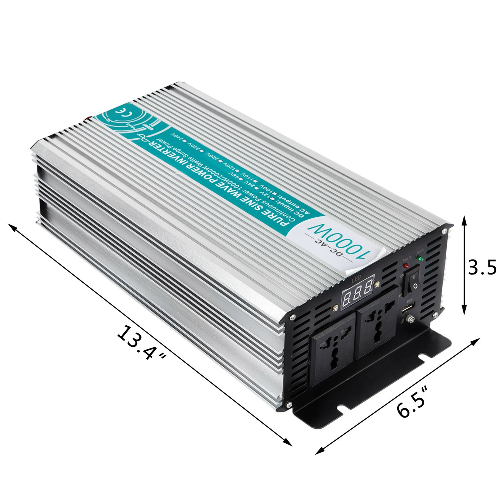 Spannungswandler 24v 1000w 2000w Stromwandler Solar Inverter Wechselrichter Lkw
