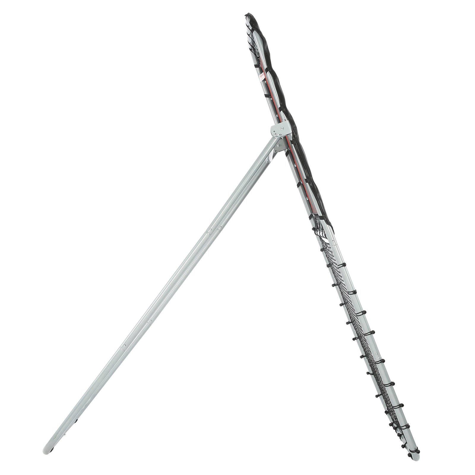 VEVOR zusammenklappbarer Lacrosse-Rebounder für den Hinterhof, 90 x 240 cm großes Volleyball-Rücksprungnetz, Pitchback-Throwback-Baseball-Softball-Return-Trainingsschirm, verstellbarer Winkel, Schießübungs-Trainingswand, schwarz