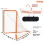 VEVOR Lacrosse-Tor, 4' x 4' kleines Kinder-Lacrosse-Netz, faltbares tragbares Lacrosse-Tor mit Tragetasche, Eisenrahmen-Hinterhof-Trainingsausrüstung, schneller und einfacher Aufbau, perfekt für Jugen