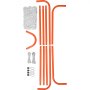 VEVOR Lacrosse Goal, 6' x 6' Lacrosse Net, Steel Frame Lacrosse Training Equipment for the Backyard, Portable Lacrosse Goal with Carrying Bag, Quick and Easy Setup, Perfect for Training