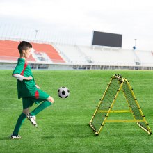 VEVOR Fußball-Rebounder-Netz Kick-Back Tragbar Fußballtrainer 40x35x37 Zoll