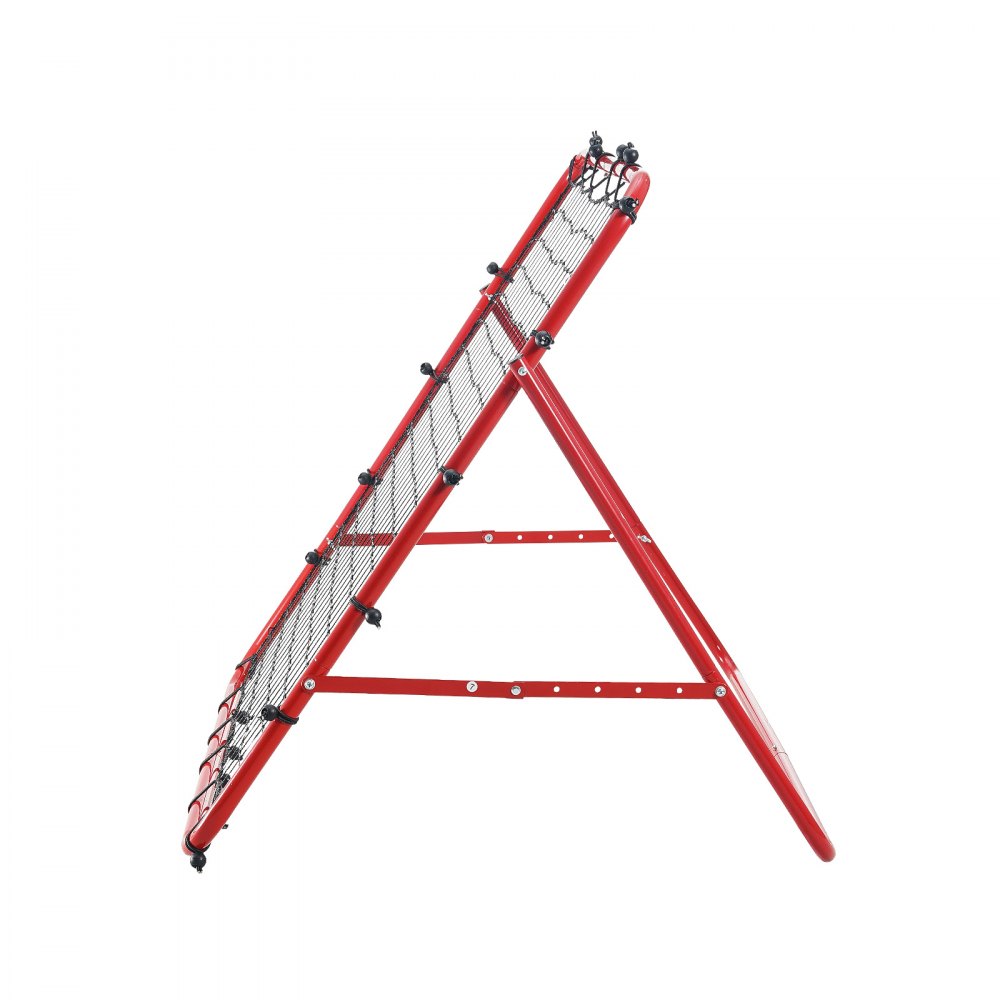 VEVOR Fußball Rebound Netz Tragbares Prellwand Fußball 48 x 48 mm, Rebounder Fußball Eisenrohr & PE-Netz Kinder & Jugendliche Fußballtor Rebounder Kicker für Fußball Training