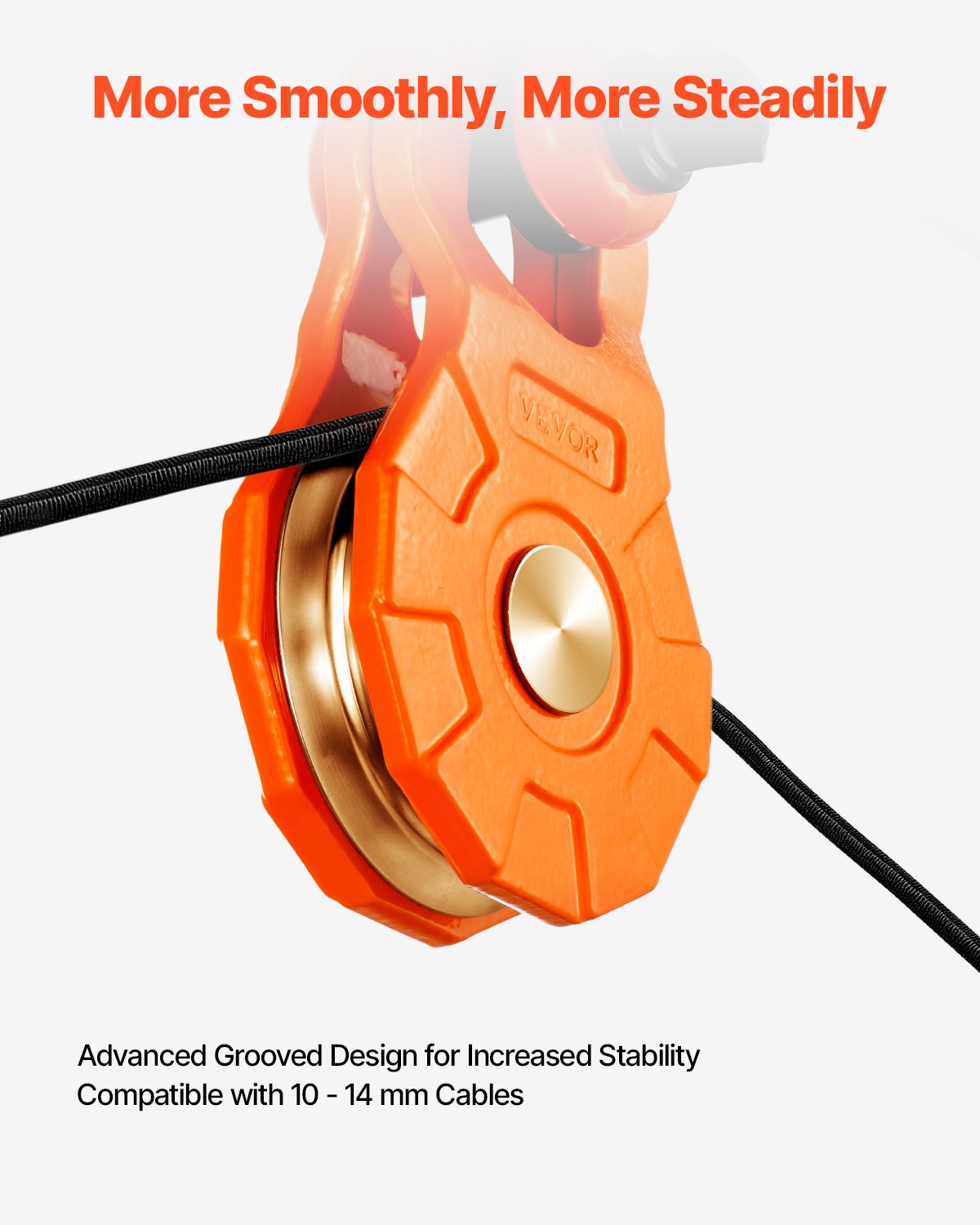 VEVOR 30 T pulley for winch, block and tackle system, forestry winch, lifting pulley, rope pulley, off-road recovery accessory for towing and recovery on trucks, tractors, off-road vehicles & UTVs