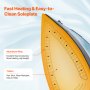 VEVOR Dampfbügeleisen Bügeleisen für Kleidung 1600 W, Aluminiumlegierung + PTFE-Bügelsohle, mit automatischer Abschaltung & Selbstreinigung & vier Temperatureinstellungen & Tropfschutz