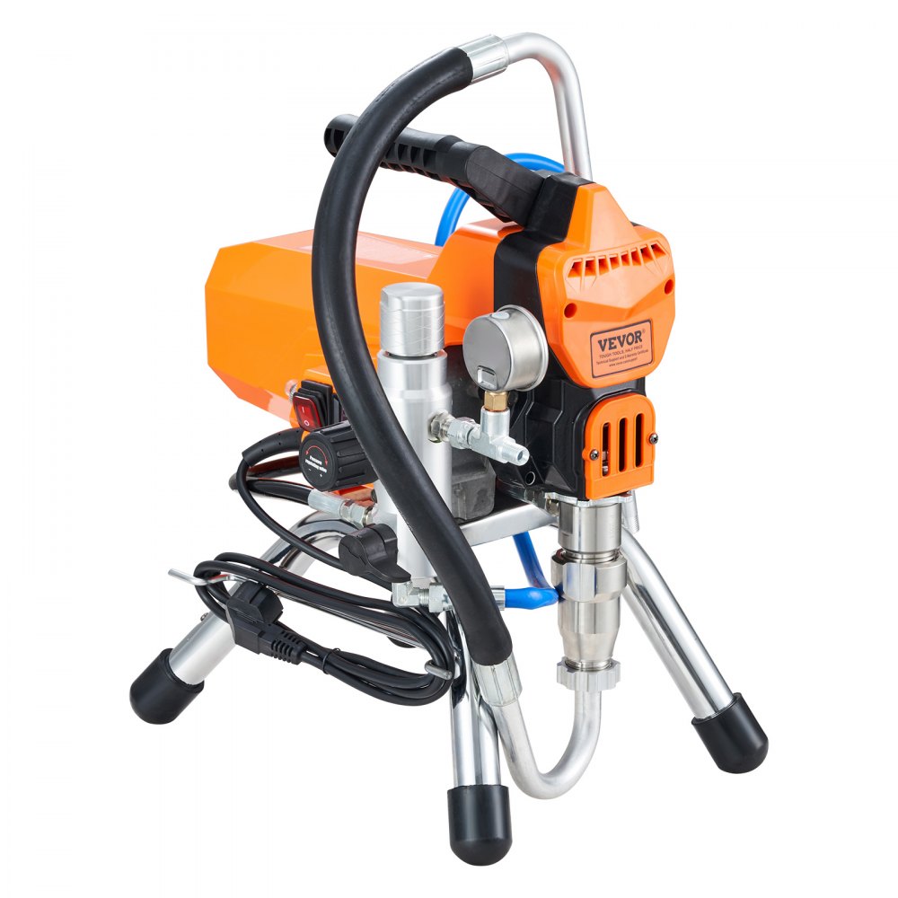 VEVOR Airless-Wandfarben-Spritzpistole mit Hochdruckrohr, Spritzgerät Hochdruck-Spritzen, 2000 W Wandfarben-Spritzpistole Farbsprühgerät für wasser- und ölbasierte Innen- und Außenfarben