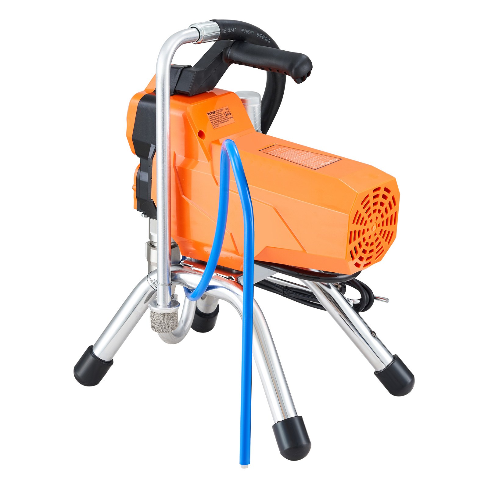 VEVOR Airless-Wandfarben-Spritzpistole mit Hochdruckrohr, Spritzgerät Hochdruck-Spritzen, 2000 W Wandfarben-Spritzpistole Farbsprühgerät für wasser- und ölbasierte Innen- und Außenfarben