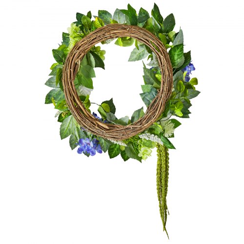 VEVOR Ganzjähriger Türkranz – 58 cm, Blau & Weiß