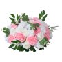 VEVOR Kunstblumen, 10 Stück, 45,7 cm Durchmesser, Seidenrosen, künstliche Blumenkugeln, Tischdekoration für Hochzeiten, Rosenarrangements für Hochzeitsmittelstücke, Heimdekorationen, rosa & weiß